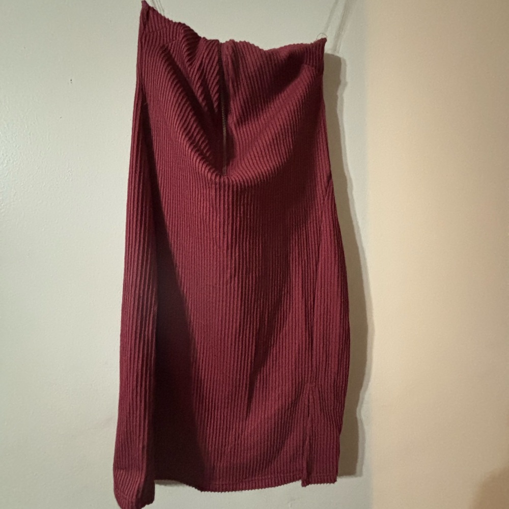 J.O.A. Burgundy Pencil Skirt